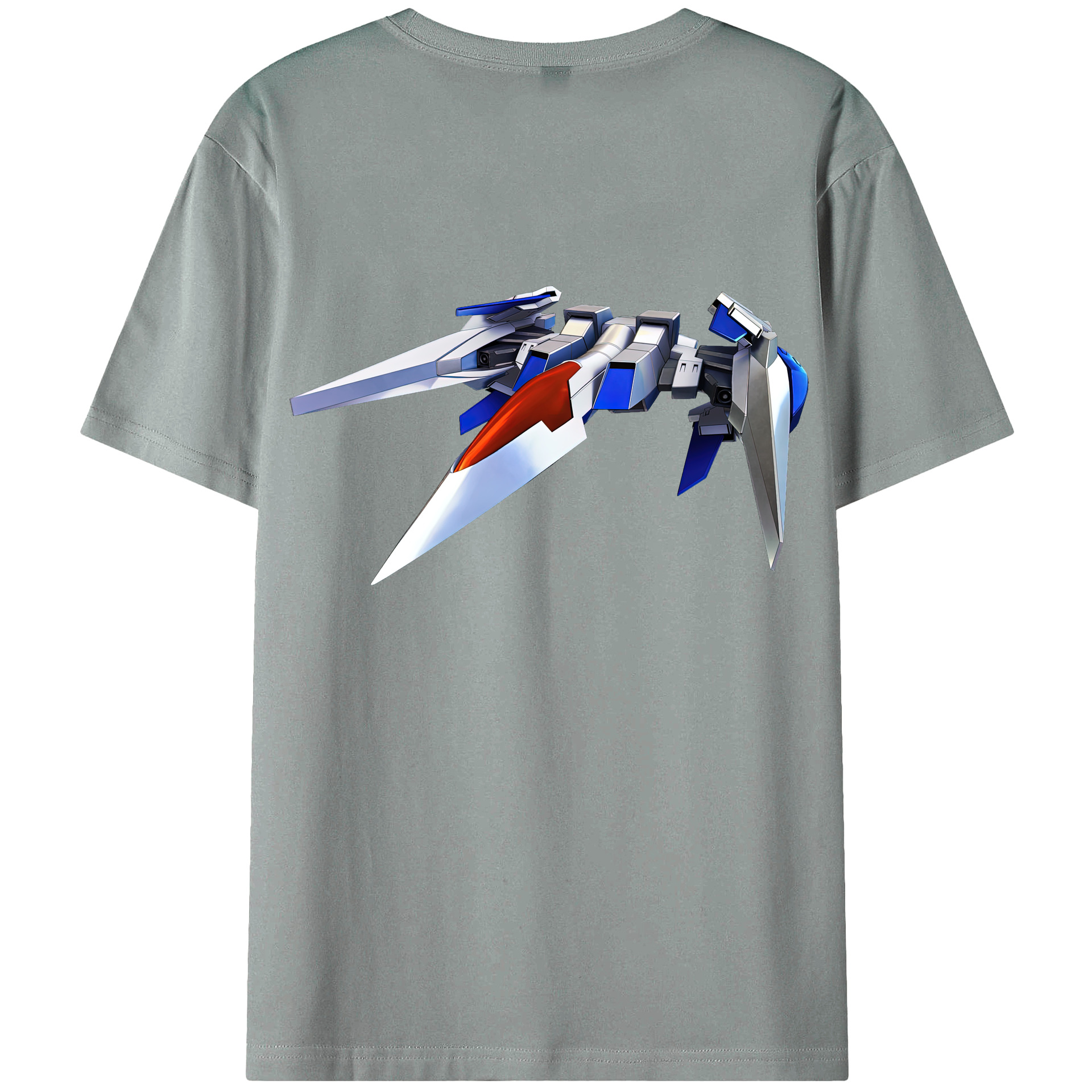 （画像用） 機動戦士ガンダム Mobile Suit Gundam 綿100％ メンズ半袖Tシャツ（バックプリント） 通気性